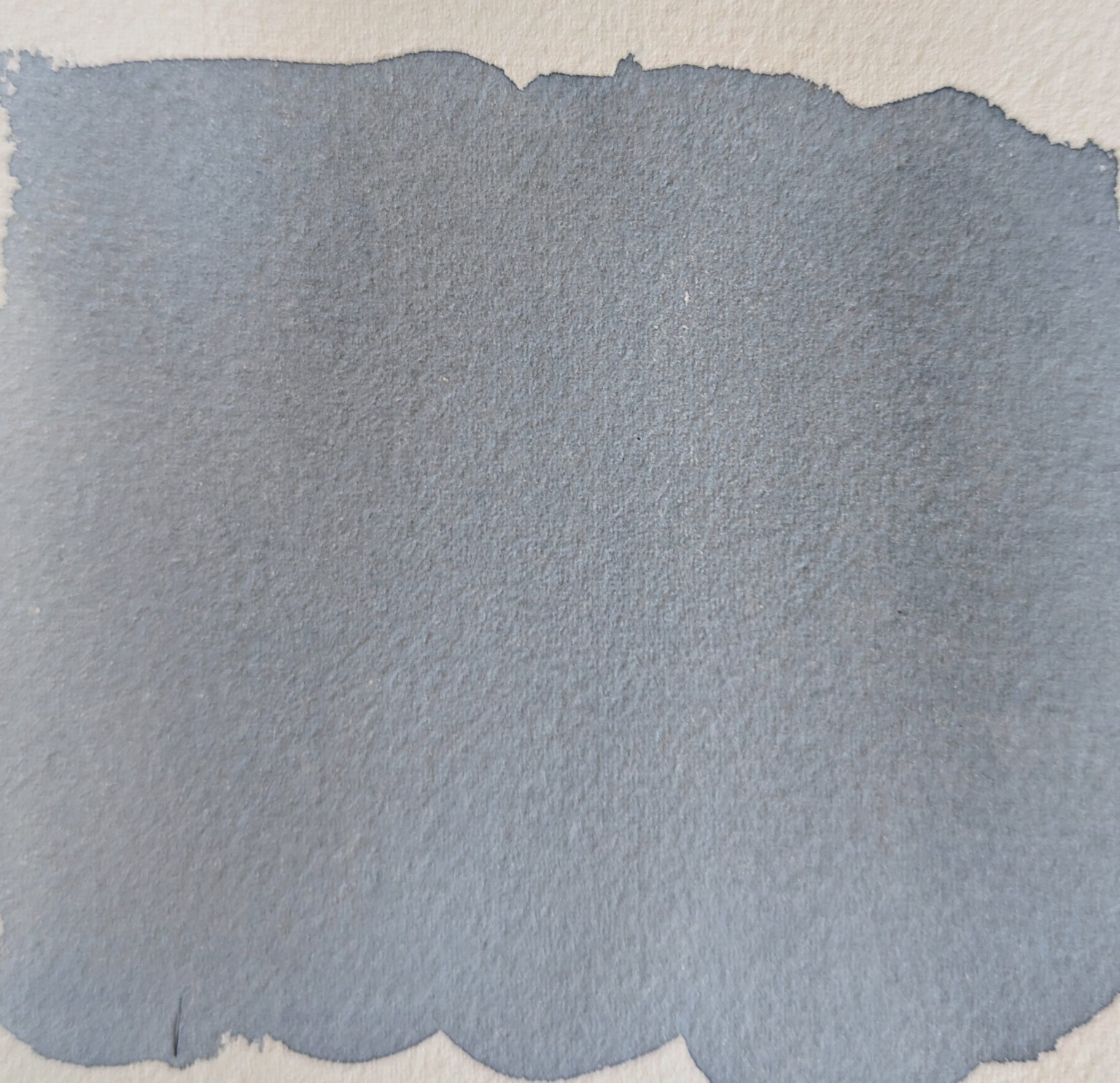 Patty's completely dry even Payne's Gray watercolor wash with a consistent value across the passage